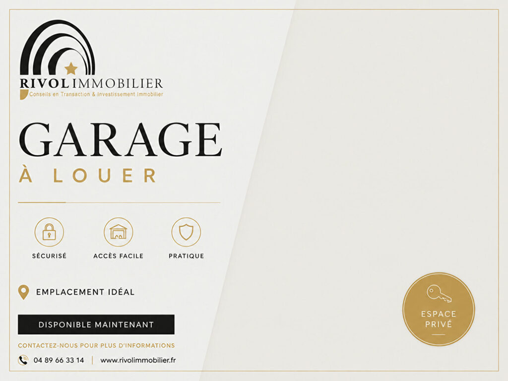 Garage à louer – Village de Saint Mandrier Sur Mer
